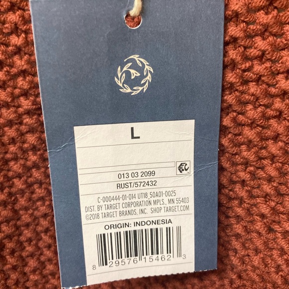 NWT Universal Thread Rust Ruffle Open Cardigan (L) - Picture 4 of 9